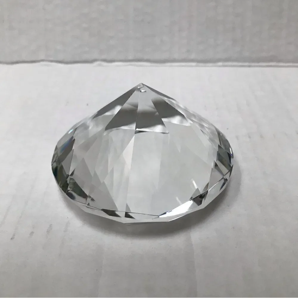 TITISKIN skin crystal faux diamond paperweight with stand 100mm‎